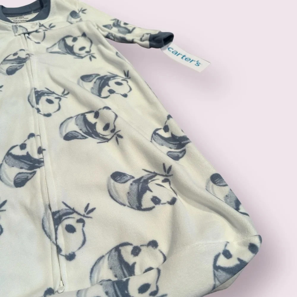 NWT Baby Carter's Cozy Panda Print Sleep Sack Size 3-6 Months